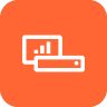 Analytics network icon