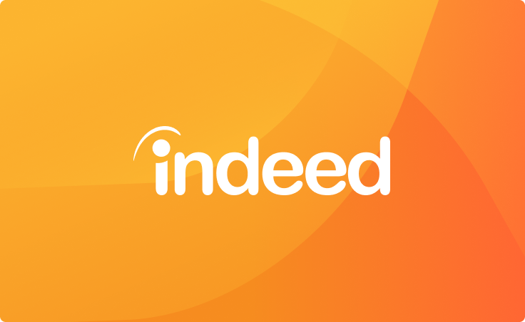 Indeed - fundo laranja