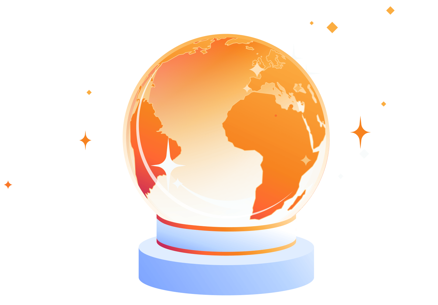 AI globe illustration